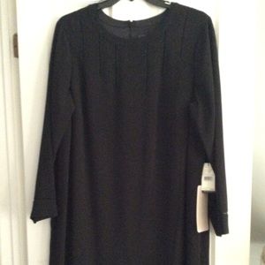 Black sheath dress